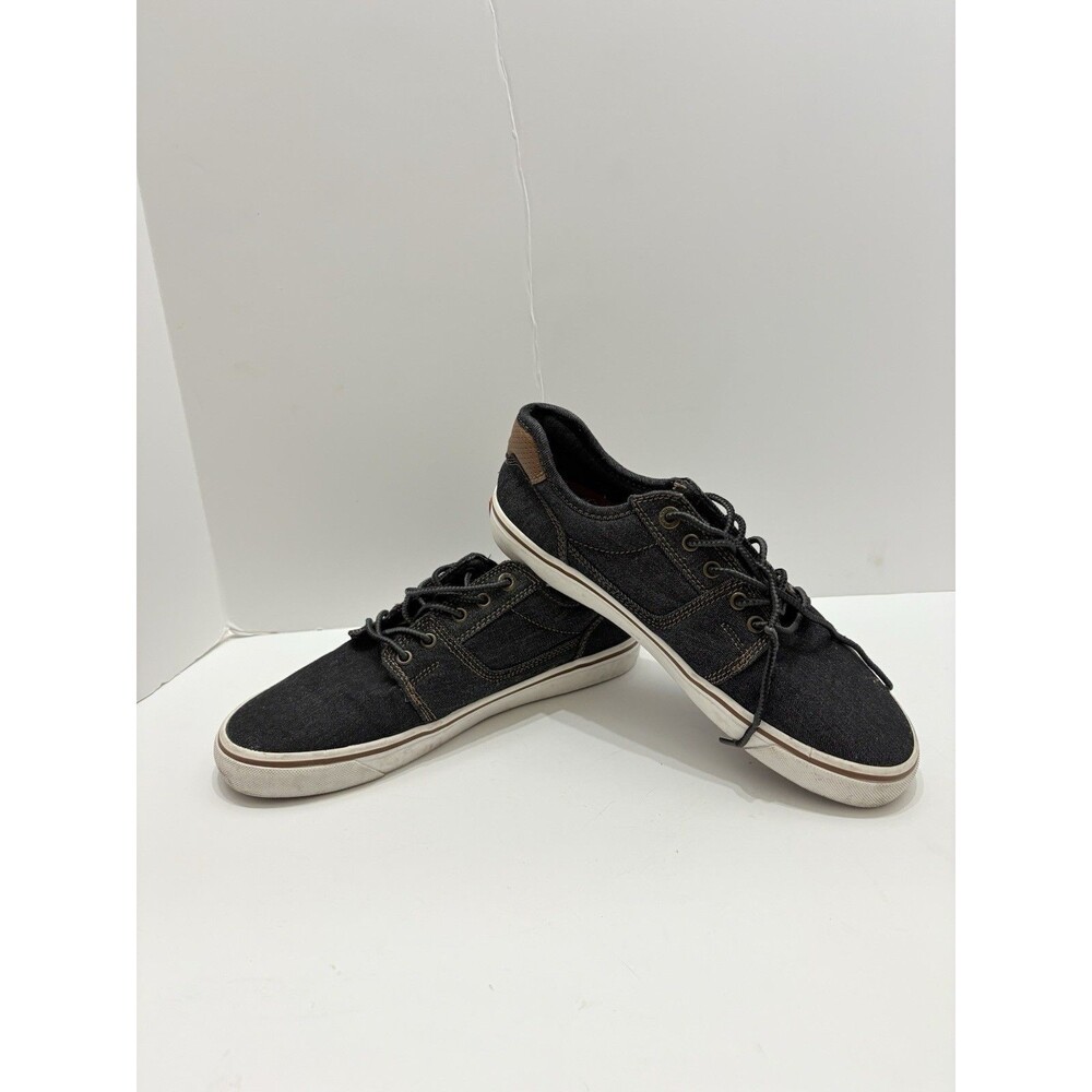 Levis Shoes Mens 7.5 Casual Sneakers Flats Comfort Black Lace Up Low Shoes Levi